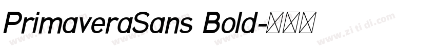 PrimaveraSans Bold字体转换 PrimaveraSans Bold字体转换